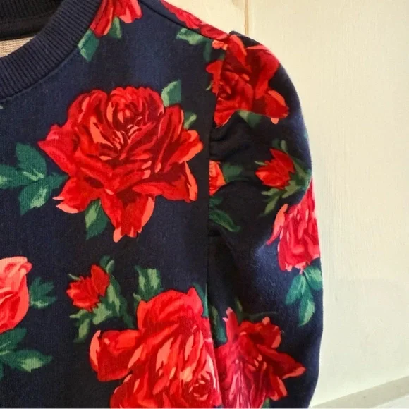 American Girl x Janie and Jack Wrapped in Roses Party Top 12 Puff Sleeves - Picture 5 of 8